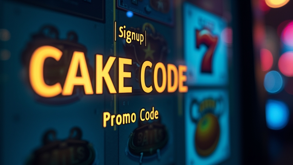 Promo code field highlighted during casino signup in a dark gaming setting