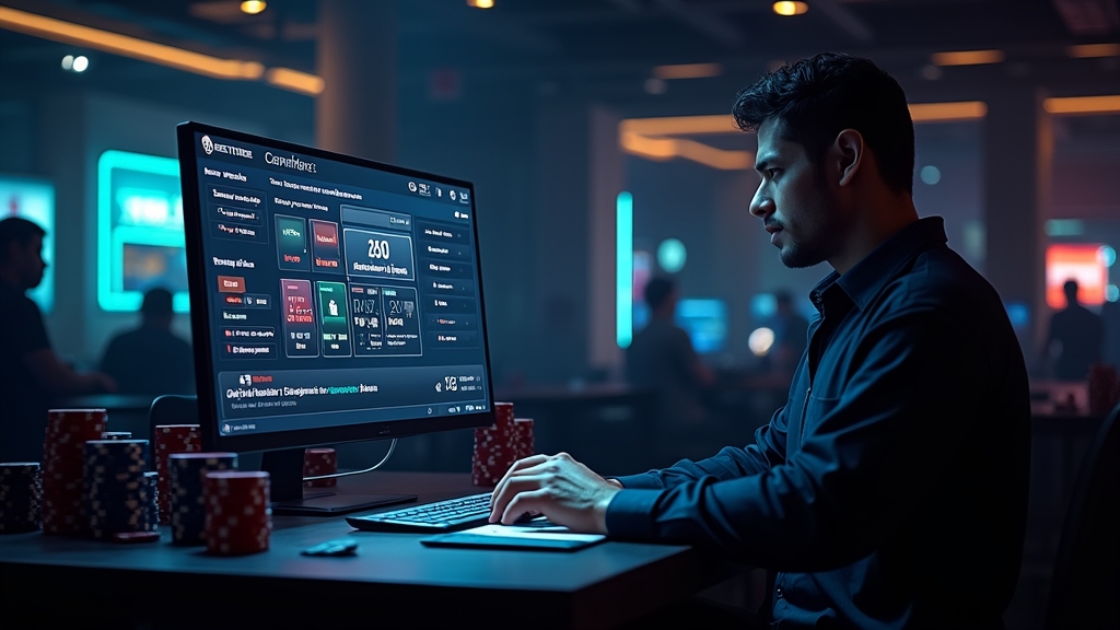 Dark casino cashier screen showing withdrawal methods and payment icons
